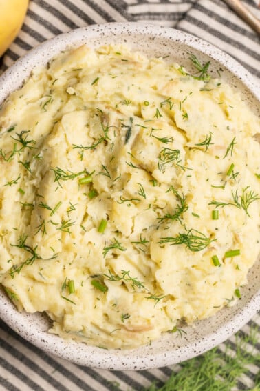 The Best Vegan Mashed Potatoes Close Up