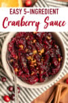 Easy Cranberry Sauce Vegan