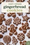 easy vegan gingerbread cookies image for pinterest