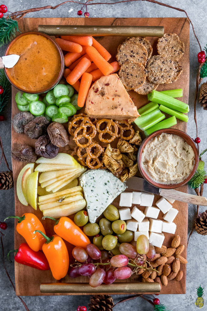 Christmas Recipe -  How To Make The Perfect Vegan Holiday Party Platter on https://sweetsimplevegan.com/2017/12/perfect-holiday-party-platter/
