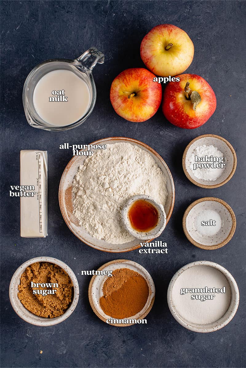 Ingredients for Vegan Apple Cobbler