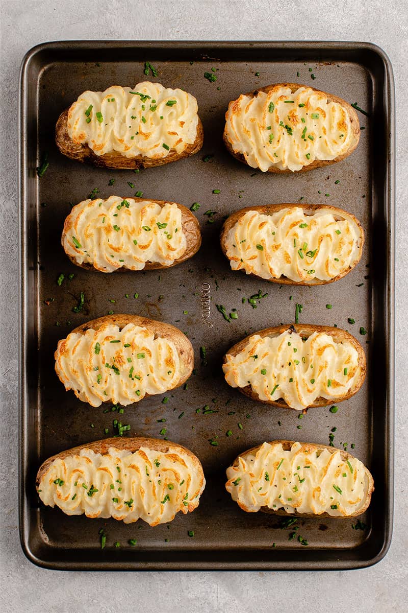 shepherd's pie twice baked potatoes before and after