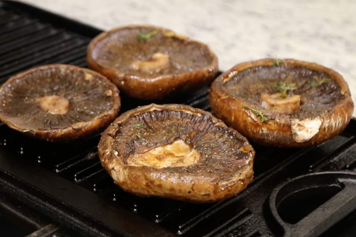 grilling portobello mushrooms