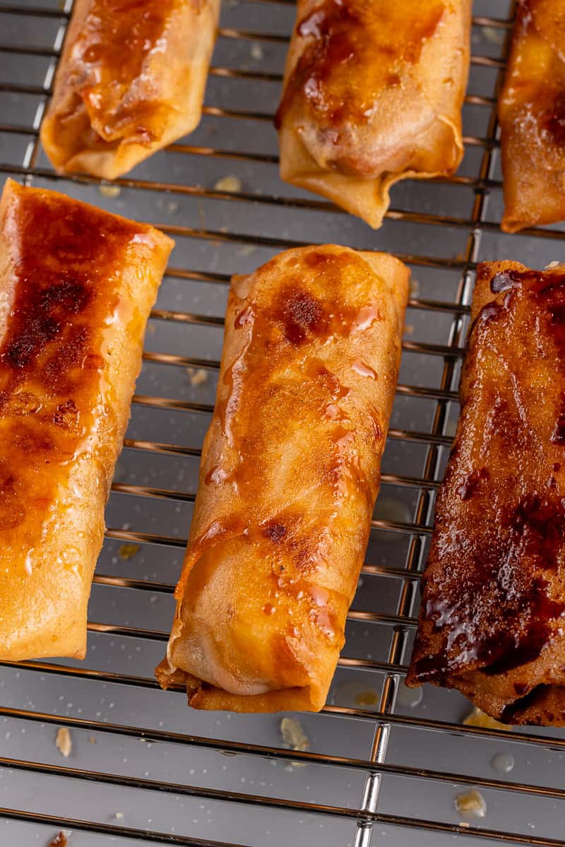 up close image of turon on wire rack