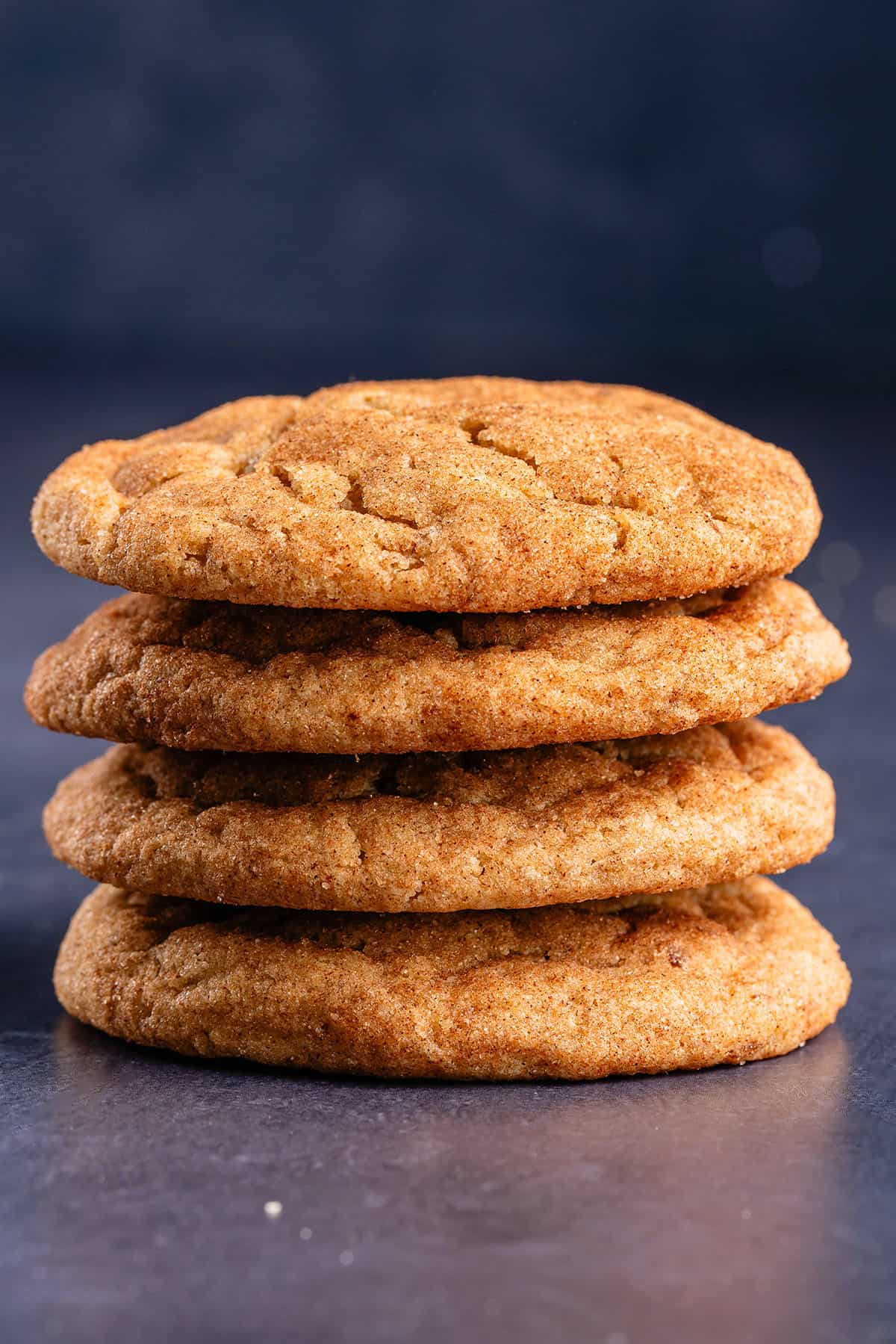 stack of pumpkin snickerdoodles